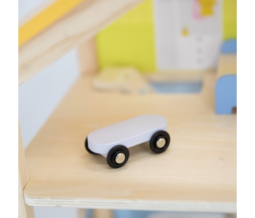 VIGA Zestaw Drewniany Domek dla Lalek z Laleczkami i Akcesoriami