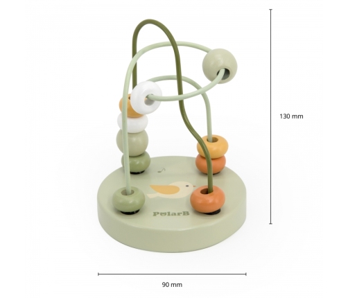 VIGA PolarB Drewniany Poręczny Labirynt Przeplatanka Pętla Motoryczna 1szt