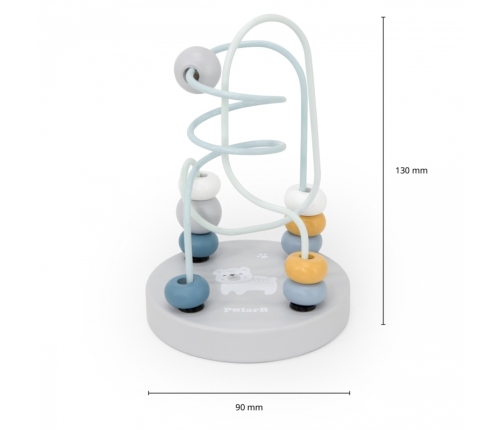 VIGA PolarB Drewniany Poręczny Labirynt Przeplatanka Pętla Motoryczna 1szt