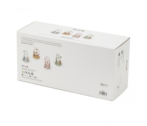 VIGA PolarB Drewniany Poręczny Labirynt Przeplatanka Pętla Motoryczna 1szt