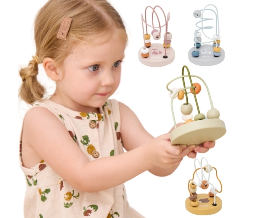 VIGA PolarB Drewniany Poręczny Labirynt Przeplatanka Pętla Motoryczna 1szt