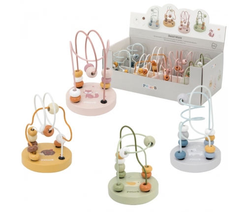VIGA PolarB Drewniany Poręczny Labirynt Przeplatanka Pętla Motoryczna 1szt