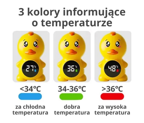 WOOPIE BABY Termometr do Mierzenia Temperatury Wody Kaczuszka