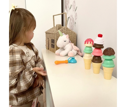 WOOPIE Zestaw do Robienia Lodów Układanka Lodziarnia 15 el.