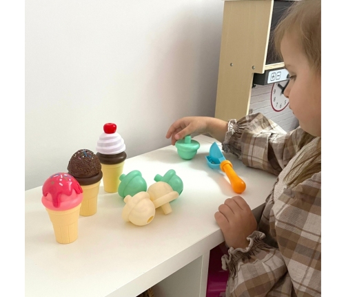 WOOPIE Zestaw do Robienia Lodów Układanka Lodziarnia 15 el.