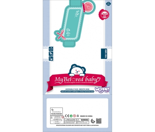 WOOPIE ROYAL Кукла Бобас с игрушкой 46 см