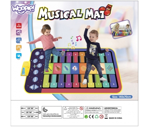 WOOPIE Interaktywna Mata Muzyczna do Tańczenia XXL