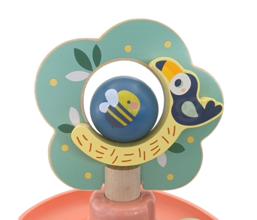 WOOPIE GREEN Drewniany Kulodrom Tor Kulkowy 6EL Sensoryczne Edukacyjny