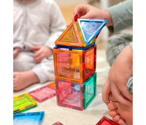 WOOPIE Magnetyczne Klocki Konstrukcyjne Montessori 3D