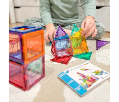 WOOPIE Magnetyczne Klocki Konstrukcyjne Montessori 3D