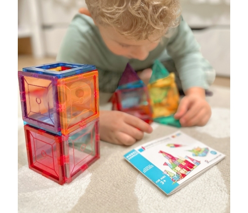 WOOPIE Magnetyczne Klocki Konstrukcyjne Montessori 3D