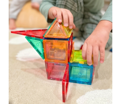 WOOPIE Magnetyczne Klocki Konstrukcyjne Montessori 3D