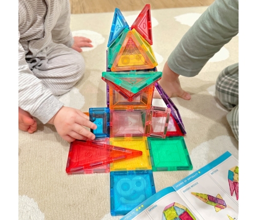 WOOPIE Magnetyczne Klocki Konstrukcyjne Montessori 3D