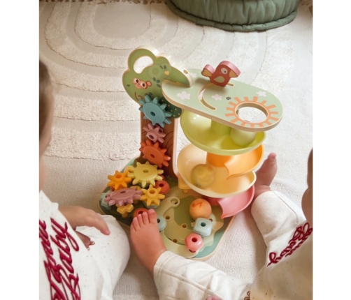 WOOPIE GREEN Drzewko Aktywności Kulodrom Montessori 4w1 FSC