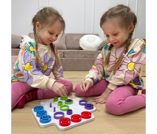 WOOPIE Strategiczna Gra Logiczna Trening Mózgu Kółko i Krzyżyk 36 el.