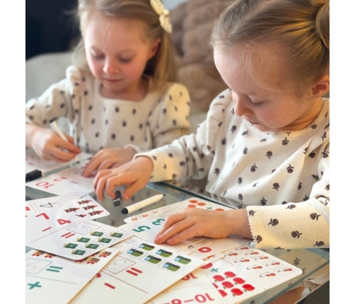 WOOPIE Karty Edukacyjne Fiszki Do Nauki Liczenia