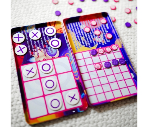 WOOPIE Magnetyczna Gra 2w1 Kółko I Krzyżyk + Gra 4 w Lini MINI