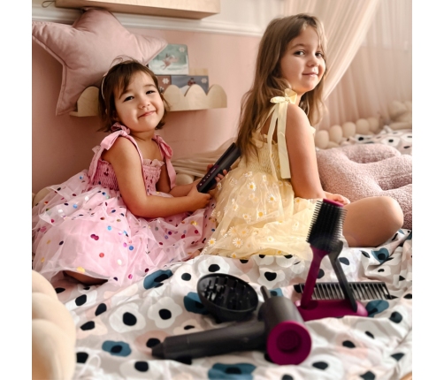 WOOPIE Zestaw Małego Fryzjera Suszarka Prostownica Akcesoria