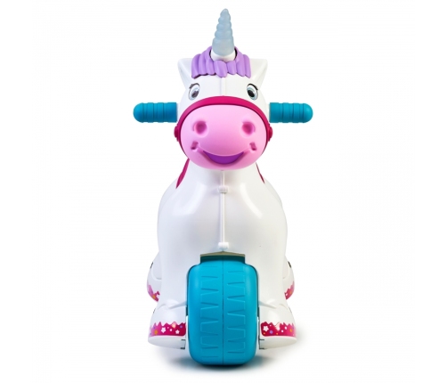 FEBER Interaktywny Bujany Jednorożec 2w1 – Jeździk Biegowy