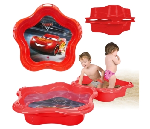 INJUSA Piaskownica Basen Muszelka 4w1 Cars/Auta