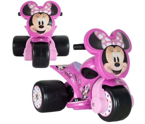 INJUSA Trzykołowiec Myszka Minnie Samurai 6V Jeździk dla Dzieci