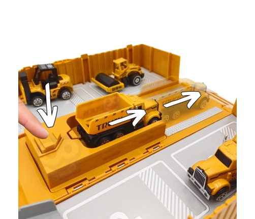 WOOPIE Samochód Ciężarowy 6w1 Zestaw Budowy Dźwig Resoraki Akcesoria
