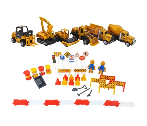 WOOPIE Samochód Ciężarowy 6w1 Zestaw Budowy Dźwig Resoraki Akcesoria