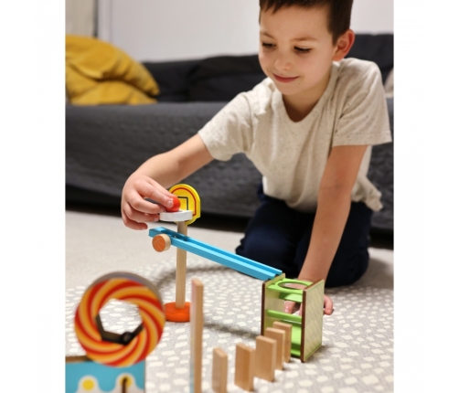 TOOKY TOY Tor Kulkowy Kulodrom Domino