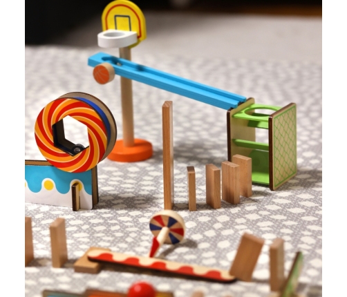 TOOKY TOY Tor Kulkowy Kulodrom Domino