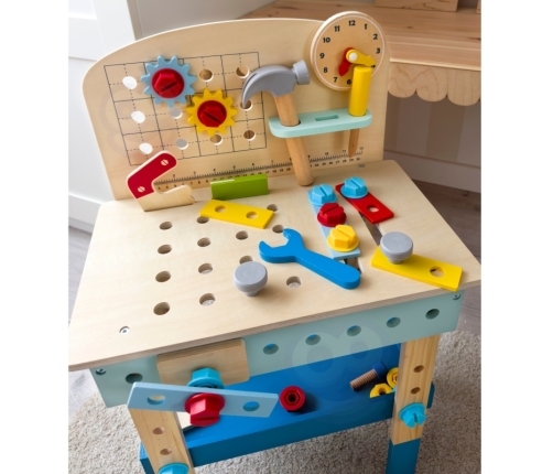 TOOKY TOY Drewniany Stół Do Majsterkowania Warsztat