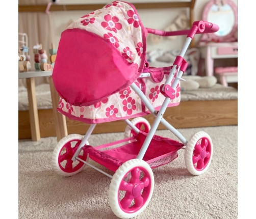 WOOPIE ROYAL Wózek dla Lalek Głęboki Regulowana Rączka