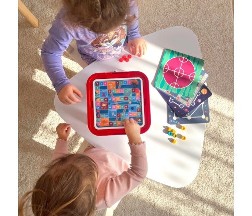 WOOPIE Stolik Gier Planszowych Logicznych 65 el. Zestaw 10w1