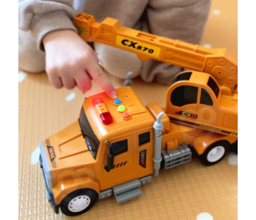 WOOPIE Interaktywny Dźwig z Ruchomym Hakiem Ciężarówka 1:14