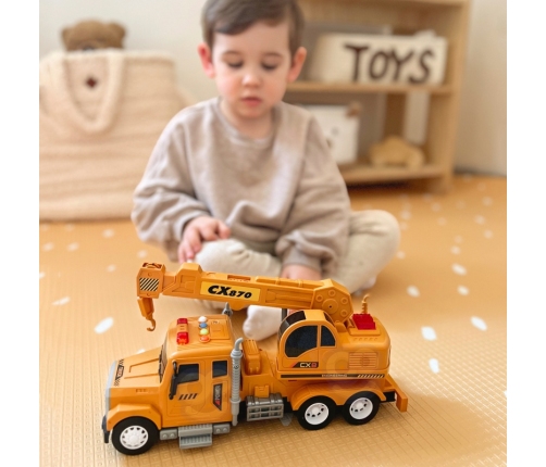 WOOPIE Interaktywny Dźwig z Ruchomym Hakiem Ciężarówka 1:14