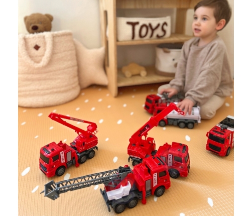 WOOPIE Zestaw Auta Straż Pożarna 6w1