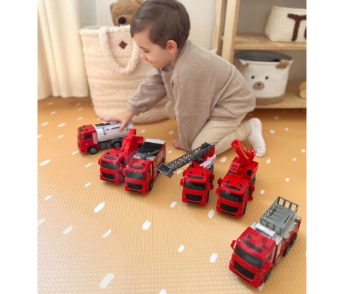 WOOPIE Zestaw Auta Straż Pożarna 6w1