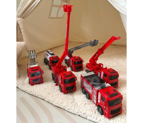 WOOPIE Zestaw Auta Straż Pożarna 6w1