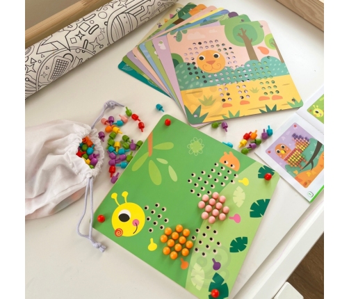 TOOKY TOY Układanka z Pinezkami Kołki Wpinaczka