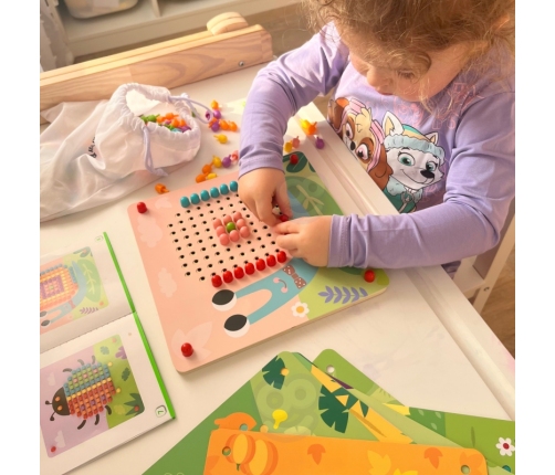 TOOKY TOY Układanka z Pinezkami Kołki Wpinaczka