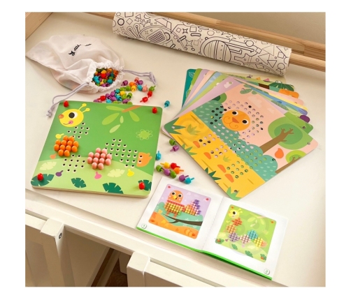 TOOKY TOY Układanka z Pinezkami Kołki Wpinaczka