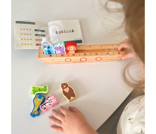 Tooky Toy Drewniana Arka Noego + Książeczka z Zagadkami