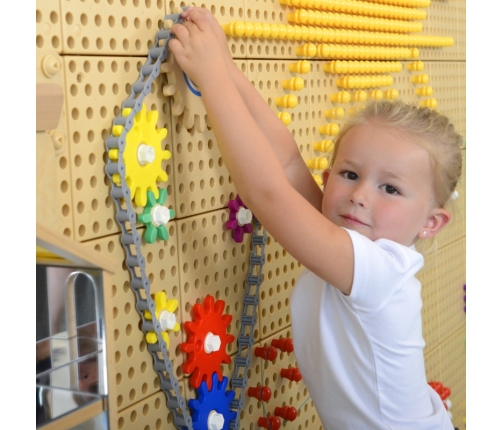 Koła Zębate Zbuduj Własny Mechanizm - Tablica Naukowo-Kreatywna Masterkidz STEM