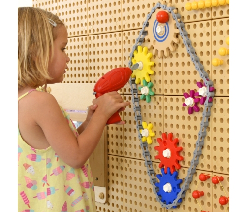 Koła Zębate Zbuduj Własny Mechanizm - Tablica Naukowo-Kreatywna Masterkidz STEM