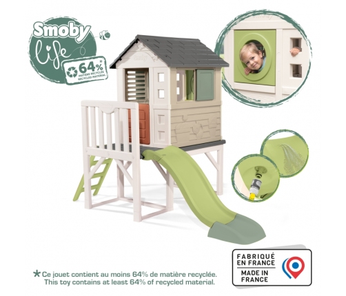 Smoby Domek Na Palach Ze Zjeżdżalnią