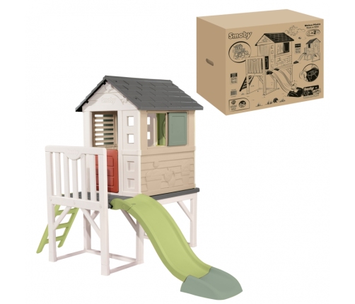 Smoby Domek Na Palach Ze Zjeżdżalnią