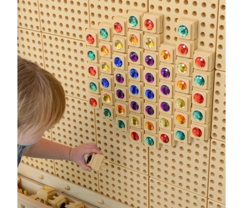 MASTERKIDZ Akrylowe Kolorowe Diamenciki Do Tablicy Naukowej STEM 72 Sztuki