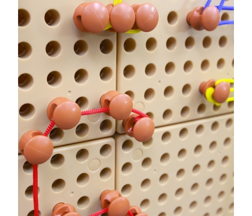 MASTERKIDZ Zestaw Kołeczki i Sznurki - Do Tablicy Naukowo-Kreatywnej STEM