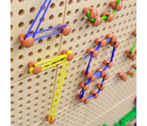 MASTERKIDZ Zestaw Kołeczki i Sznurki - Do Tablicy Naukowo-Kreatywnej STEM