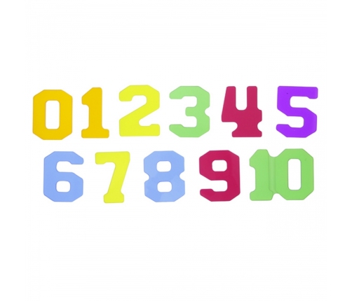 MASTERKIDZ Przezroczyste Cyfry i Litery 38 szt. Montessori