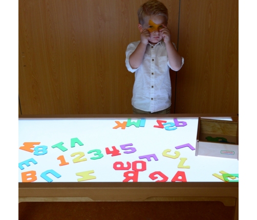 MASTERKIDZ Przezroczyste Cyfry i Litery 38 szt. Montessori